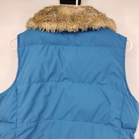 L.L. Bean Goose Down Women's Blue Winter Puffer Vest Size Small - Picture 8 of 9